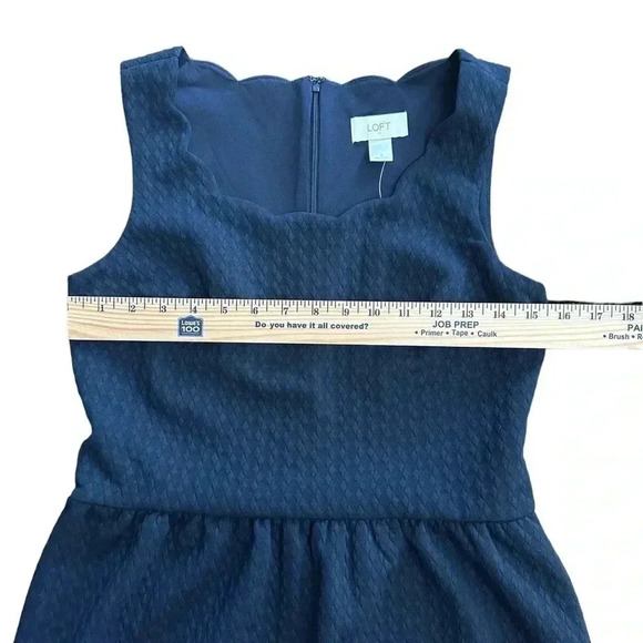 NWT LOFT Dress Size 2 Navy Blue Stretch Casual Office Work Interview - Picture 7 of 7